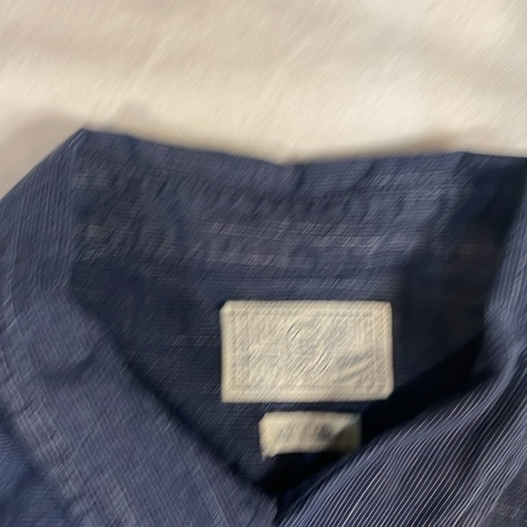 ♠️ 3/20 Lucky Brand Mens Blue Button Up Long Sleeve Pockets XXL Fits like an XL - Picture 2 of 6